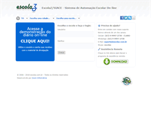 Tablet Screenshot of escolaz.com.br